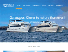 Tablet Screenshot of galapagos-archipell.com